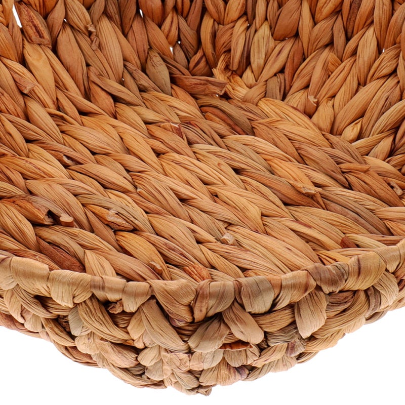 Natural Grass Woven Storage Basket For Kitchen Countertop Fruit Bread Snack Organization - Image 4