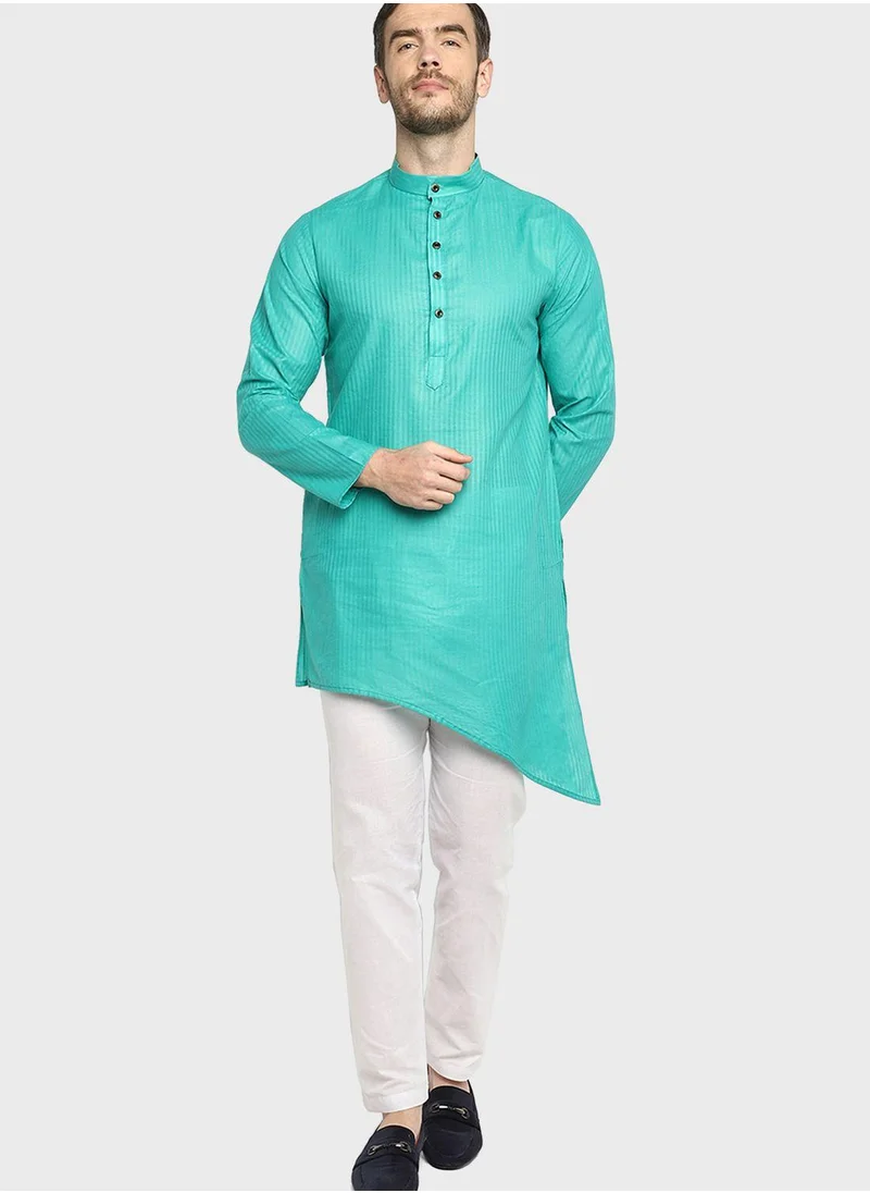 Devoiler Ethnic Asymmetric Long Kurta