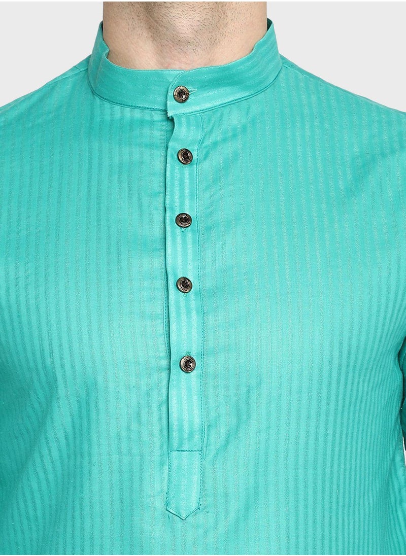 Devoiler Ethnic Asymmetric Long Kurta  - Image 3