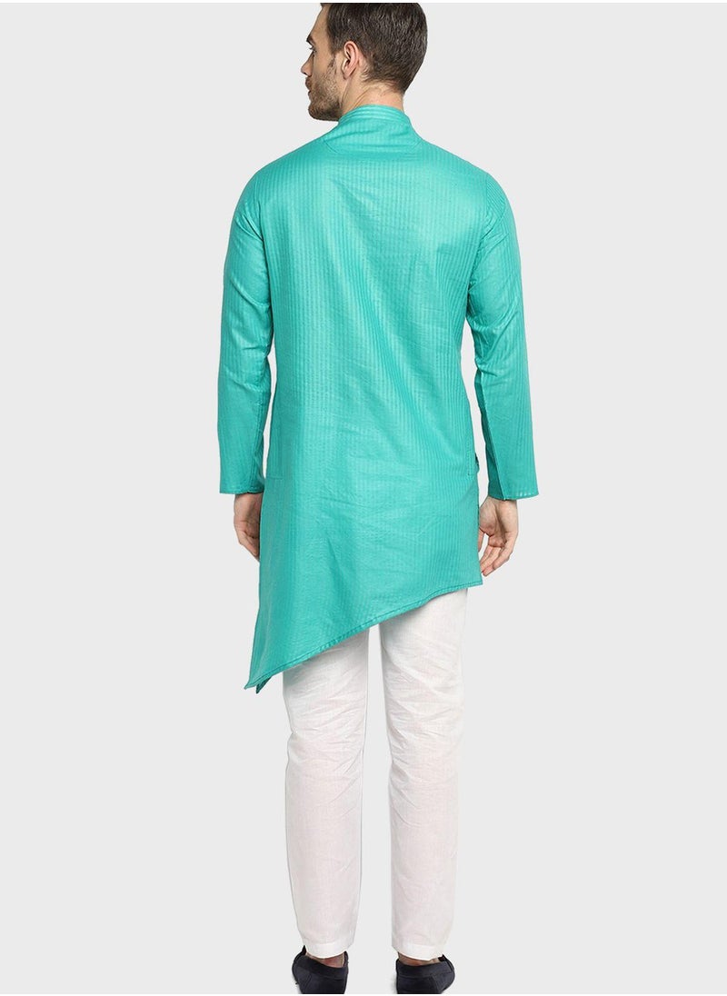 Devoiler Ethnic Asymmetric Long Kurta  - Image 2