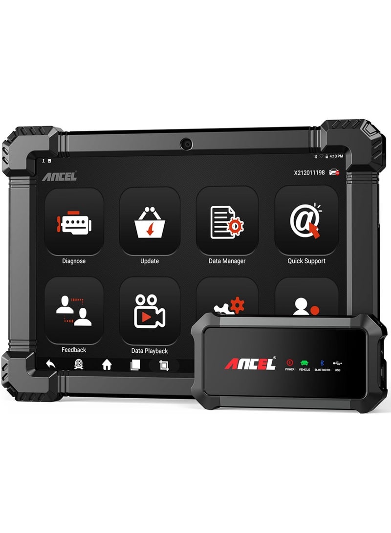 ANCEL X7HD 10.1'' Heavy Duty Truck Scanner, Semi Trucks Full System Diagnostic Tool, Bidirectional Diesel Scan Tool with DPF, ECU Coding, 40+ Reset for Cummins, Detroit, Caterpillar, Volvo, Paccar etc - Image 1