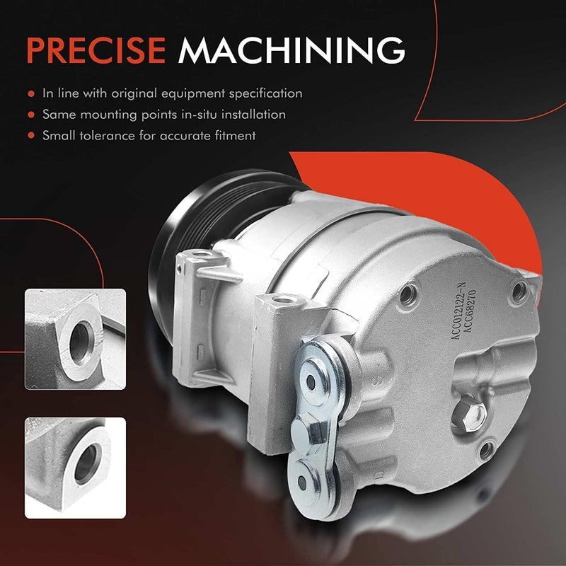 A-Premium A/C Compressor with Clutch for Chevrolet Aveo and Pontiac Wave - Image 5