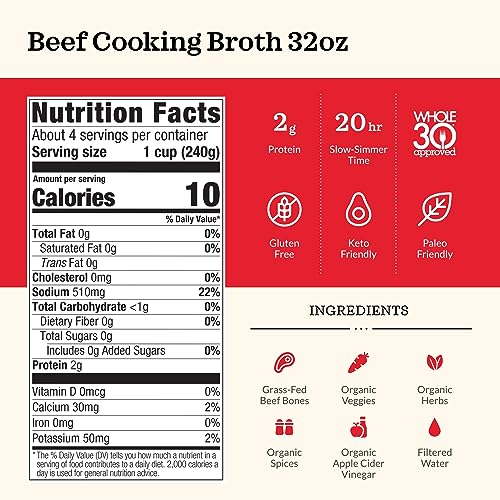 Kettle & Fire Kettle And Fire Broth Beef Cooking 32 OZ - Image 5