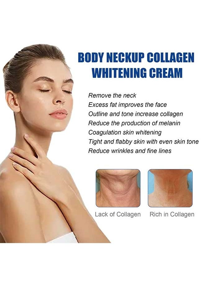 EELHOE - Neck Collagen Whitening Cream 20g, Tightening And Lifting Loose Skin, Reduce Wrinkles, Skin Brightening, Reduce MelaninPrecipitation, Boosts CollagenProduction, Body Neckup Collagen Whitening Cream - Image 1