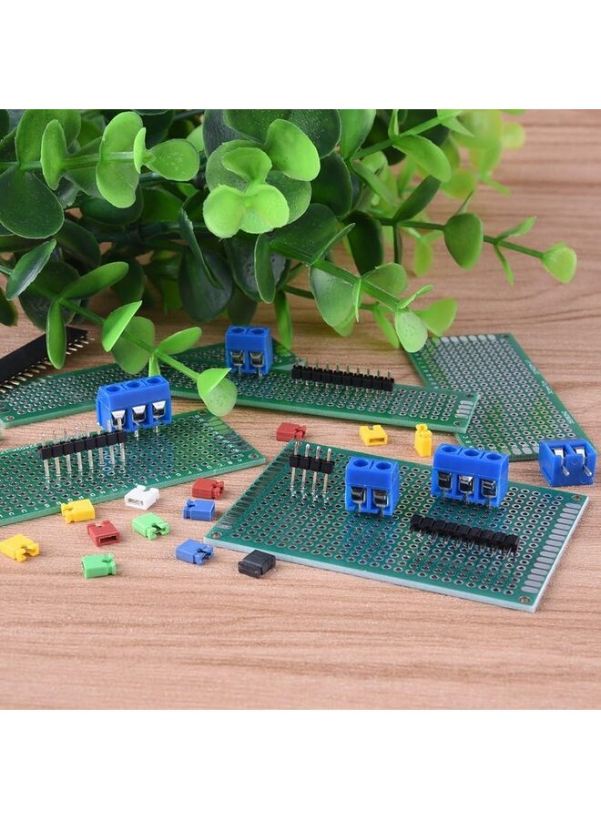 100PCS PCB Boards Sit Double-Sided Prototype Boards Universal Board Set for DIY Solderible Board Set Electronic Circuit Board - Image 4