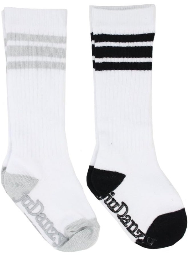 juDanzy juDanzy Knee High Tube Socks for Boys, Girls, Baby, Toddler and Child (2 Pack) - Image 1