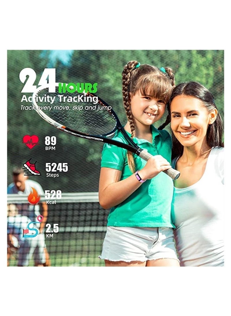 DMG TECH Fitness Tracker Watch for Kids IP68 Waterproof Activity Tracker Heart Rate Sleep Monitor 11 Sport Modes Calorie Step Counter (pink)  - Image 5
