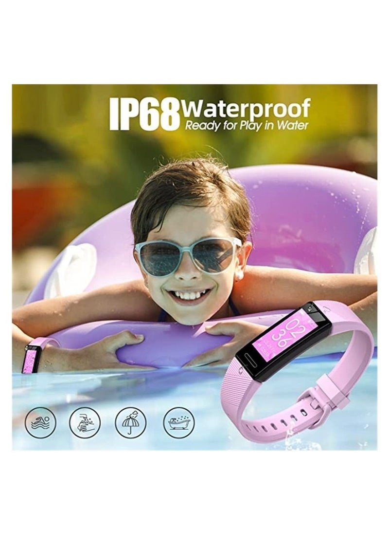DMG TECH Fitness Tracker Watch for Kids IP68 Waterproof Activity Tracker Heart Rate Sleep Monitor 11 Sport Modes Calorie Step Counter (pink)  - Image 3
