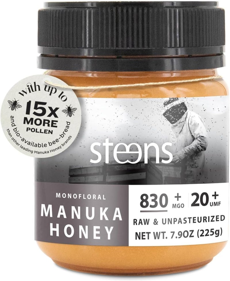 Steens Manuka Honey - MGO 830+ - Pure & Raw 100% Certified UMF 20+ - 7.9 oz - Image 1