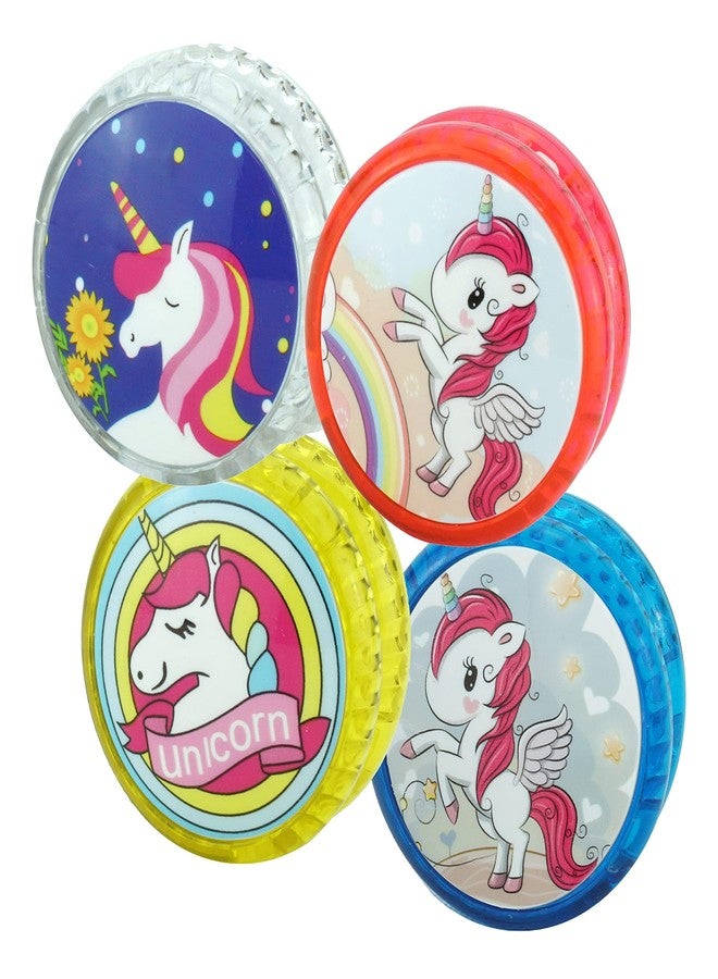 Sawkirp Darshraj Unicorn Light-Up Yo-Yos for Kids, Pack of 4, Assorted Colours - Image 1