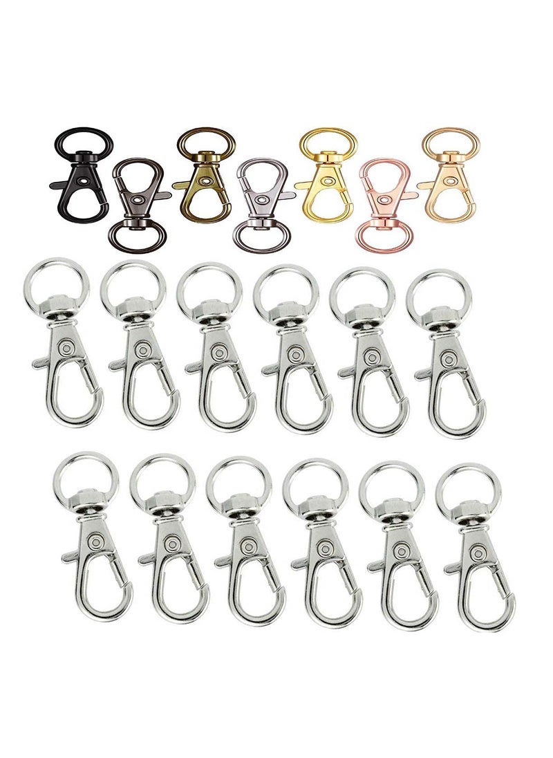 DIY Crafts DIY Crafts 2 Pcs, Gold, Qty 2 Pcs, Swivel Lobster Claw Clasp Snap Hook Metal Lobster Claw Clasps Lanyards Trigger Snap Hooks Strap for Keychain Key Ring Bags Jewe(2 Pcs, Gold)  - Image 4