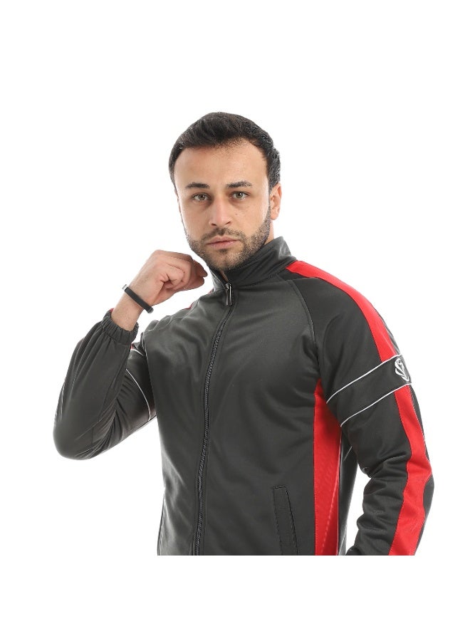Caesar Men's front zip sports training Suit - Image 4