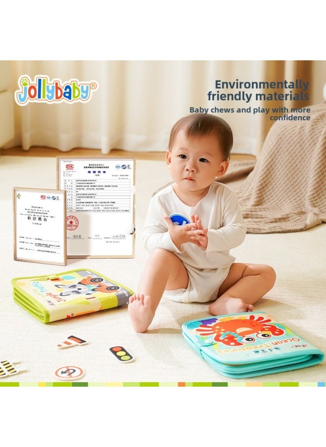 Tear Book Baby Tear Not To Rot Can Bite Cloth Book Hook And Loop Hand Tear Book Quiet Book 0-1 Year Old Early Education Toy June-Color:J Tear-off Book—farm Harvest