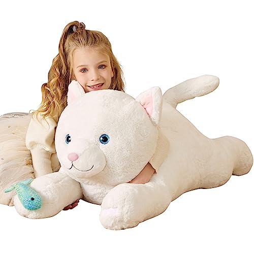 EARTHSOUND Giant Persian Cat Stuffed Animal Plush Toy30 Large Jumbo Cute Soft ToysBig Size Huge Fluffy Plushy Oversized Fat PlushieGifts for Kid - Image 1