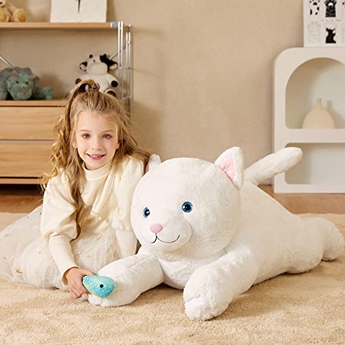 EARTHSOUND Giant Persian Cat Stuffed Animal Plush Toy30 Large Jumbo Cute Soft ToysBig Size Huge Fluffy Plushy Oversized Fat PlushieGifts for Kid - Image 5