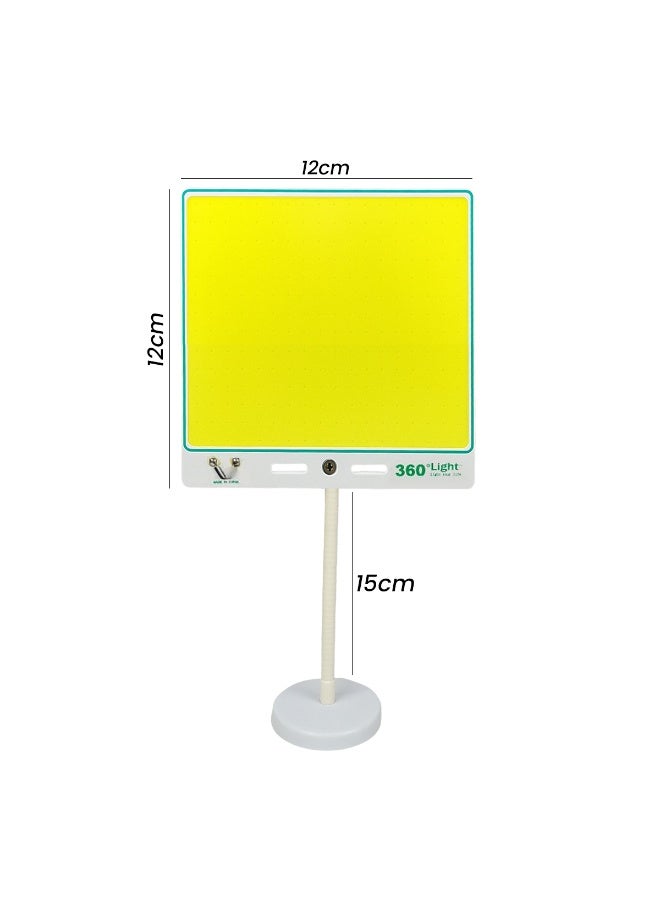 360 ديجري لايت مصباح عمل LED COB 160 واط 360 درجة مع جهاز تحكم عن بعد، قاعدة مغناطيسية، مصباح فائق السطوع 4000 لومن، مصباح طوارئ يعمل ببطارية السيارة 12 فولت، 5 أوضاع إضاءة، مصباح تخييم خارجي قابل للتعتيم، حامل مرن، سلك طويل 5 أمتار لإصلاح السيارات، المرآب، المنزل، السفر، العمل الليلي - Image 2