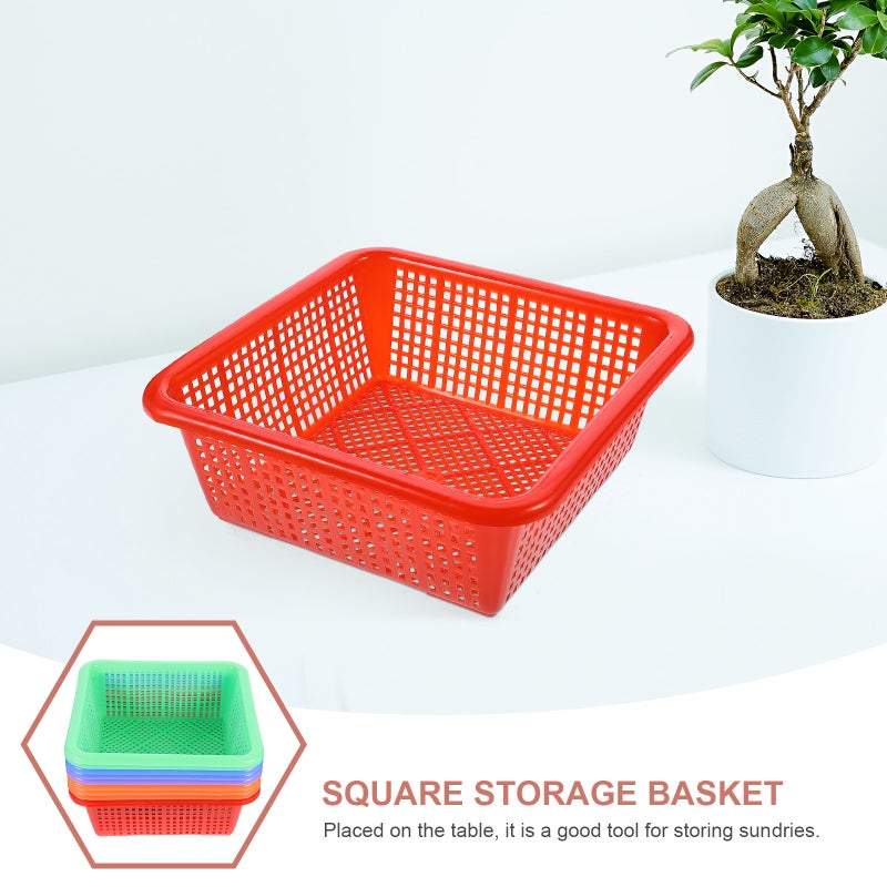 10pcs Shape Storage Baskets Storage Baskets (Mixed Color) - Image 1