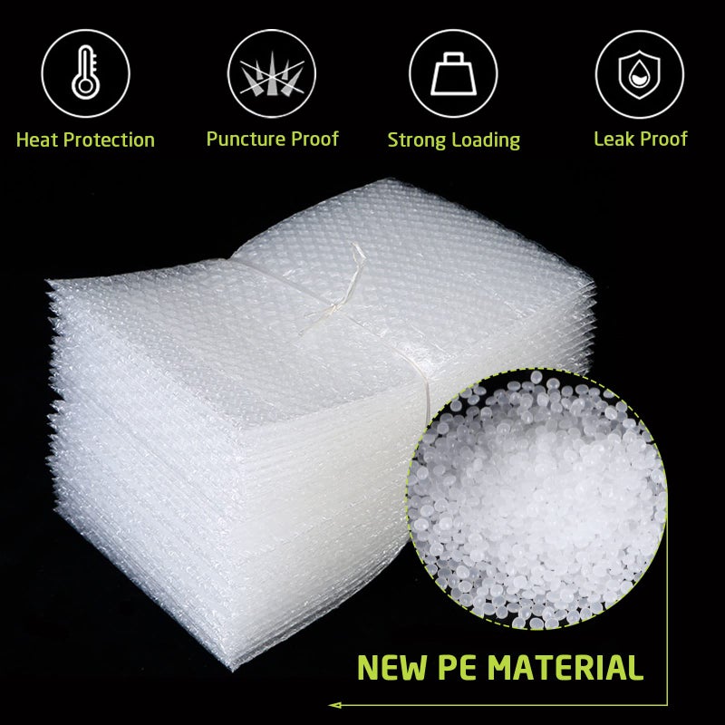EPHECH 50PCS Clear Bubble Out Bag 12" x 16", Large Bubble Pouches Bags, Double Wall Shockproof Bubble Pouch Wrap Bag, Cushioning Protective Storage Bags for Moving, Shipping, Packing and Storage - Image 4