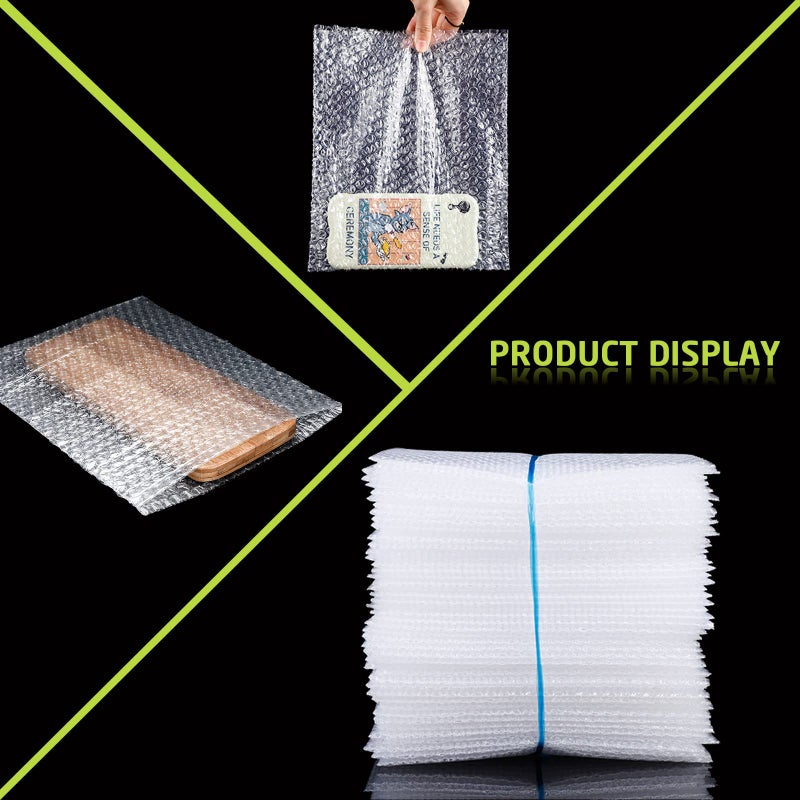 EPHECH 50PCS Clear Bubble Out Bag 12" x 16", Large Bubble Pouches Bags, Double Wall Shockproof Bubble Pouch Wrap Bag, Cushioning Protective Storage Bags for Moving, Shipping, Packing and Storage - Image 5