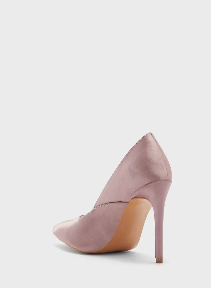 Khizana Satin Pointed Pump
