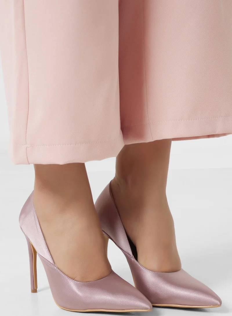 Khizana Satin Pointed Pump