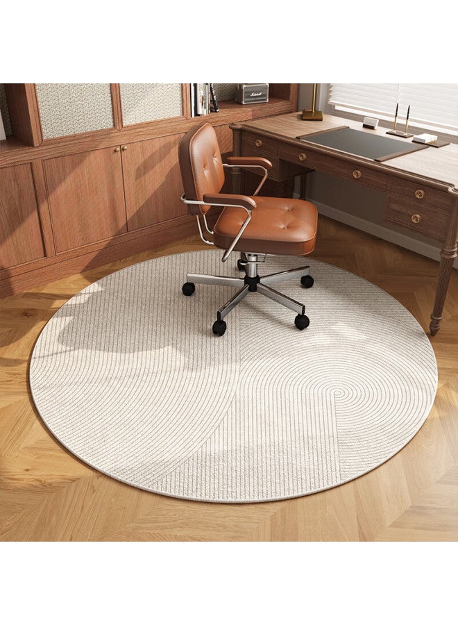 Yishang Round Carpet Chair Mat, Gaming Computer Chair Foot Pad, Home Study Rocking Chair Wooden Floor Protection Mat - Image 1