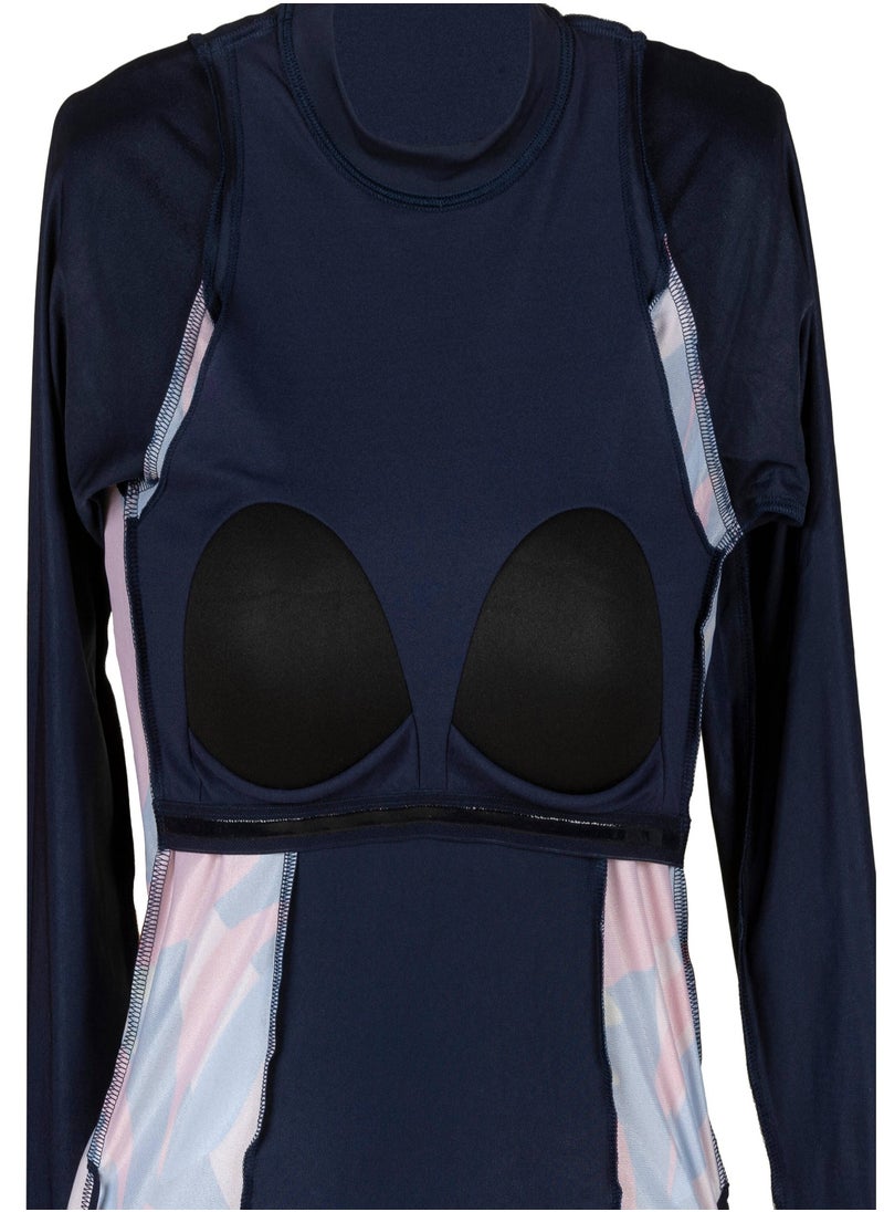 NABAIJI NABAIJI by DECATHLON, Women Swimming Top Una Pyva Comfortable & Lightweight Navy  - Image 4