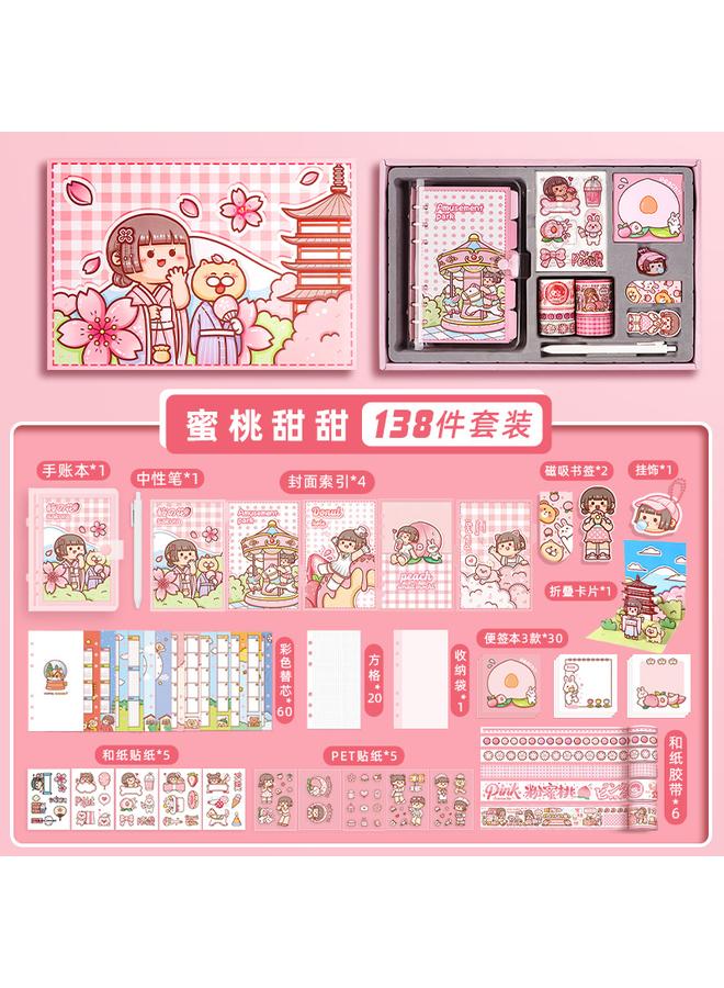 Bluejw Small Potato Hand Book Girl High Color Value Hand Book Suit Gift Box 2024 New Weeks Square Notebook - Image 1