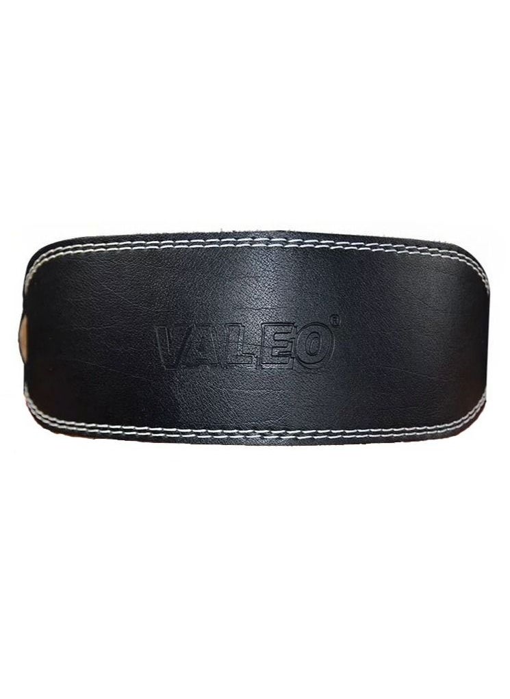 VALEO - Genuine Leather Weight Lifting Belt Size S-110 CM, Black - Image 1