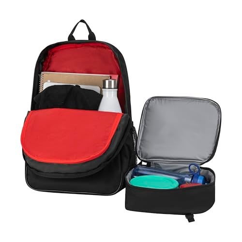 PUMA Unisex Kid's Colony Lunch Kit & Backpack Combo, Black/Metallic Silver, Medium - Image 4