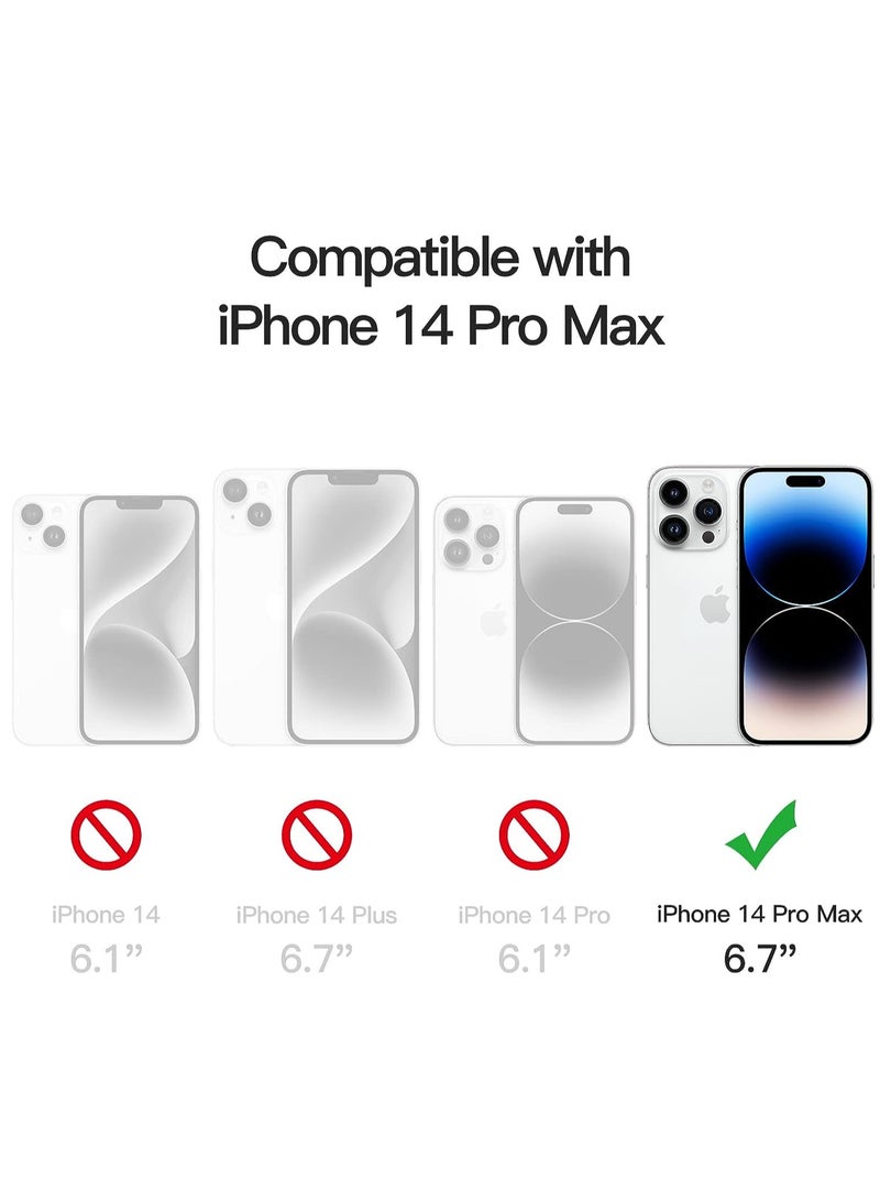 جي تيك واقي شاشة بتغطية كاملة للخصوصية لهاتف آيفون 14 طليعة حافظة حماية من الزجاج المقوى مضادة للتجسس مقاس 6.7 بوصة كحد أقصى، من الحافة إلى الحافة، عبوة من قطعتين - Image 3