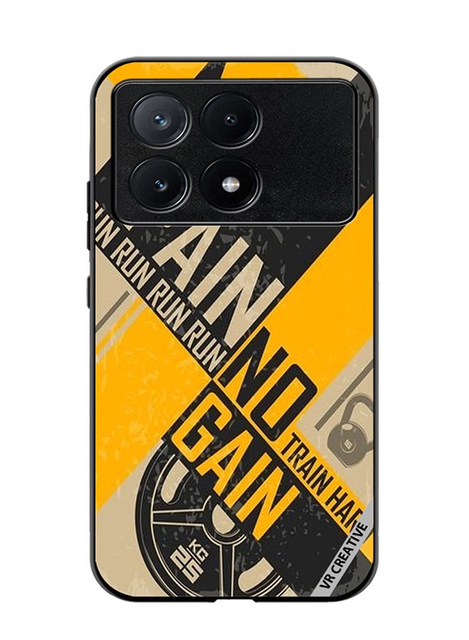 VR CREATIVE Protective Case Cover For Xiaomi Poco X6 Pro No Pain No Gain Design Multicolour - Image 1