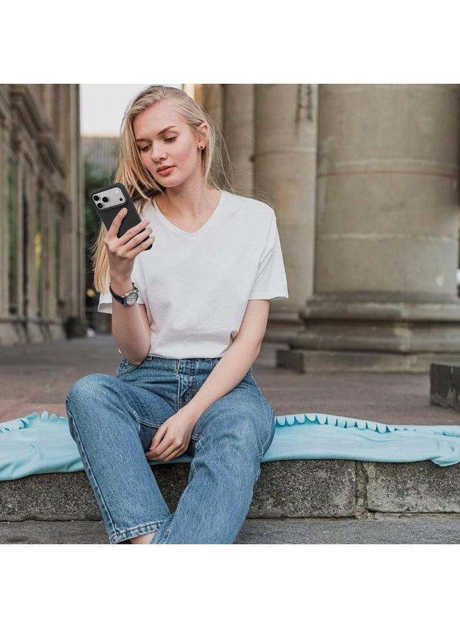 O Ozone Compatible with iPhone 17 Pro Case , Slim Liquid Silicone 3 Layers Soft Gel Rubber Shockproof Protective Cover with Anti-Scratch Microfiber Lining- Beige - Image 2