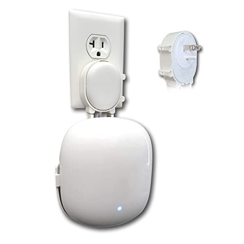 Mount Genie The Nest WiFi Pro Genie Wall Mount Outlet Holder Stand (1-Pack) | Lowest Profile | Open Access | No Messy Screws or Tape | Reinforced Support | Horizontal and Vertical Outlets - Image 1