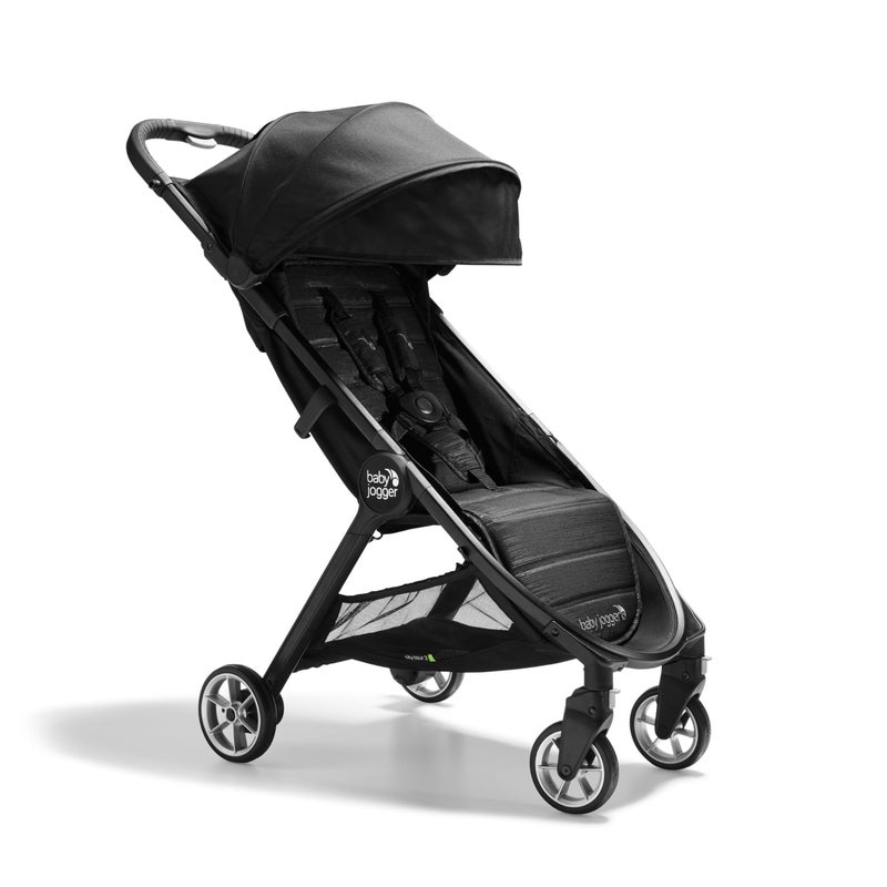 Baby Jogger City Tour 2 UltraCompact CarryOn Approved Travel Stroller in Pitch Black Lightweight Easy Fold Ideal for Traveling and Everyday Adventures