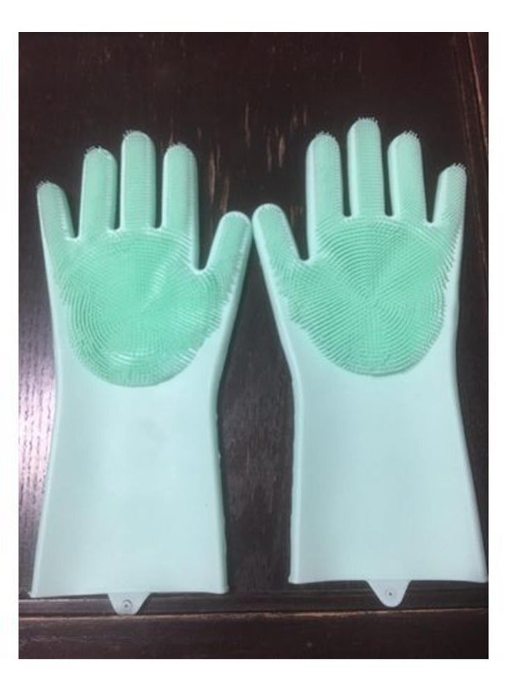 Magic gloves for cleaning, light green - Image 2