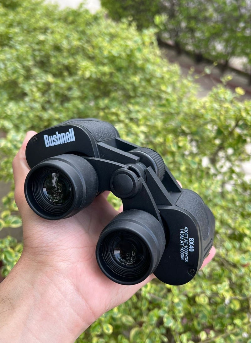 بوشنيل منظار ثنائي ٨×٤٠ - بصريات عالية القدرة مع مجال رؤية واسع، عدسات متعددة الطبقات، درع مطاطي متين، معدات سفر ومراقبة للحياة البرية في الهواء الطلق | حقيبة سفر متضمنة - Image 5