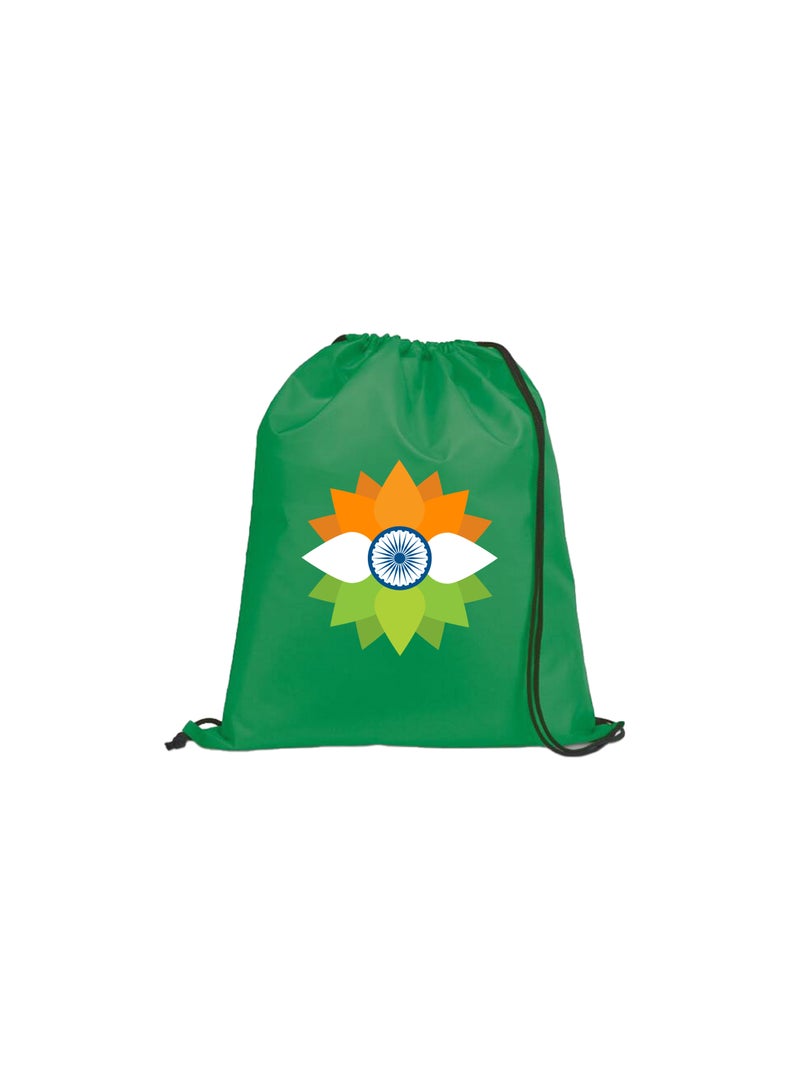 PRINTSHOP4ME India Independence Day Drawstring Bag–Ideal For Travel,Gym And Daily Use–Durable And Stylish Drawstring Backpack–Great For Celebrations,Events - Image 1