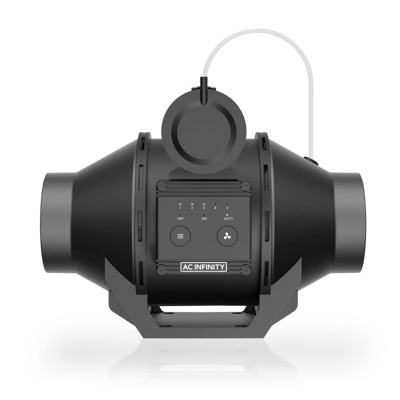 AC Infinity Automatic Duct Fan 4", Inline Fan with Differential Pressure Switch, Air Vent Booster Fan for Industrial HVAC Ducting Ventilation Exhaust Systems - Image 1