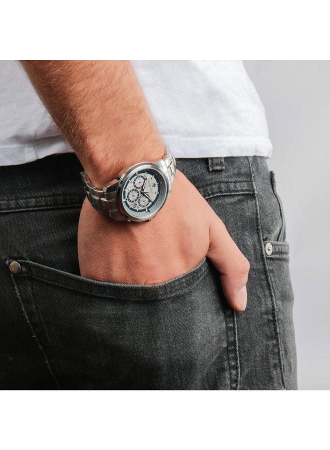 Maserati ساعة مازيراتي سيكسيسو كرونوغراف كوارتز بمينا فضية للرجال - R8873621004 - Image 4