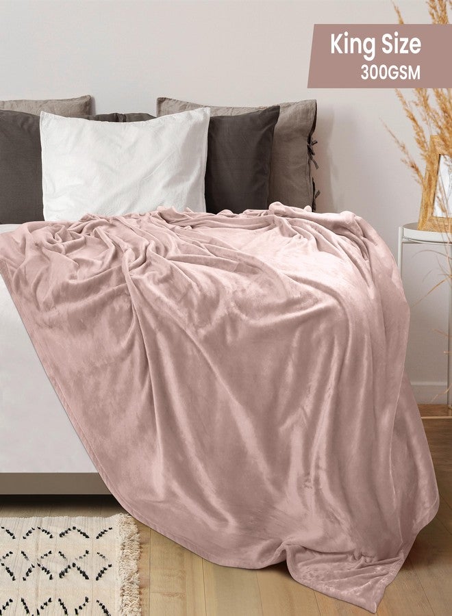 Utopia Bedding Fleece Blanket King Size Rose Pink 300GSM Luxury Anti-Static Fuzzy Soft Microfiber Bed Blanket (90x102 Inch) - Image 2
