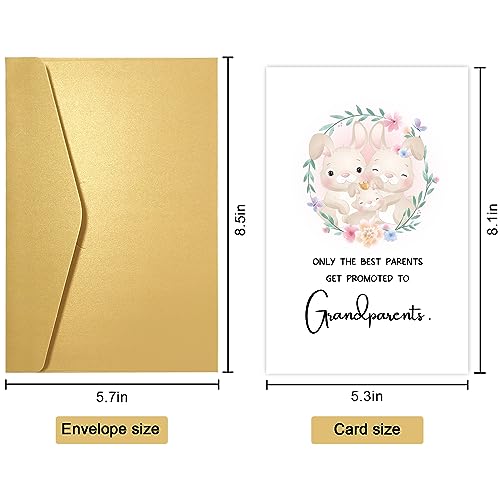 Obbyidk Cute Grandparents To Be Card - Funny Baby Shower Congratulation Card for New Grandparents - Image 2