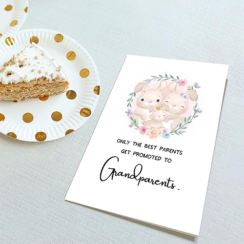 Obbyidk Cute Grandparents To Be Card - Funny Baby Shower Congratulation Card for New Grandparents - Image 4
