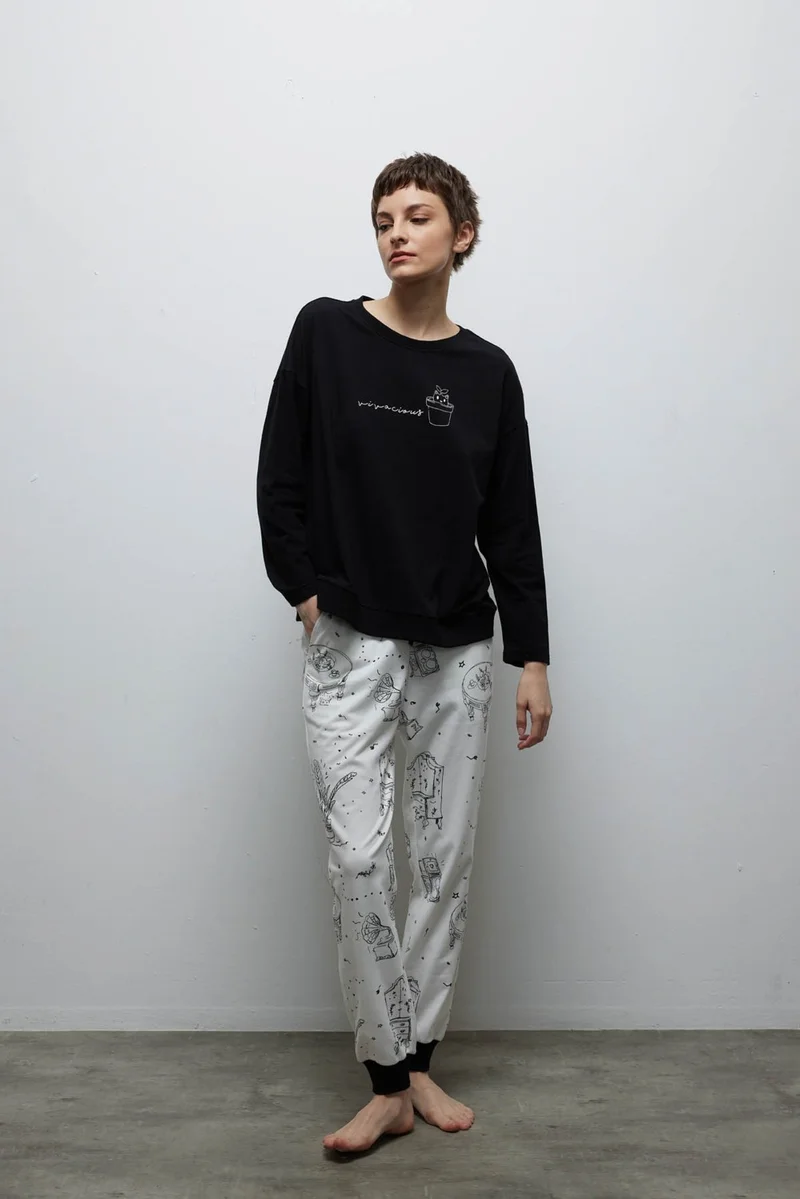 Hays Women's Cotton Long Sleeve Pajama Set