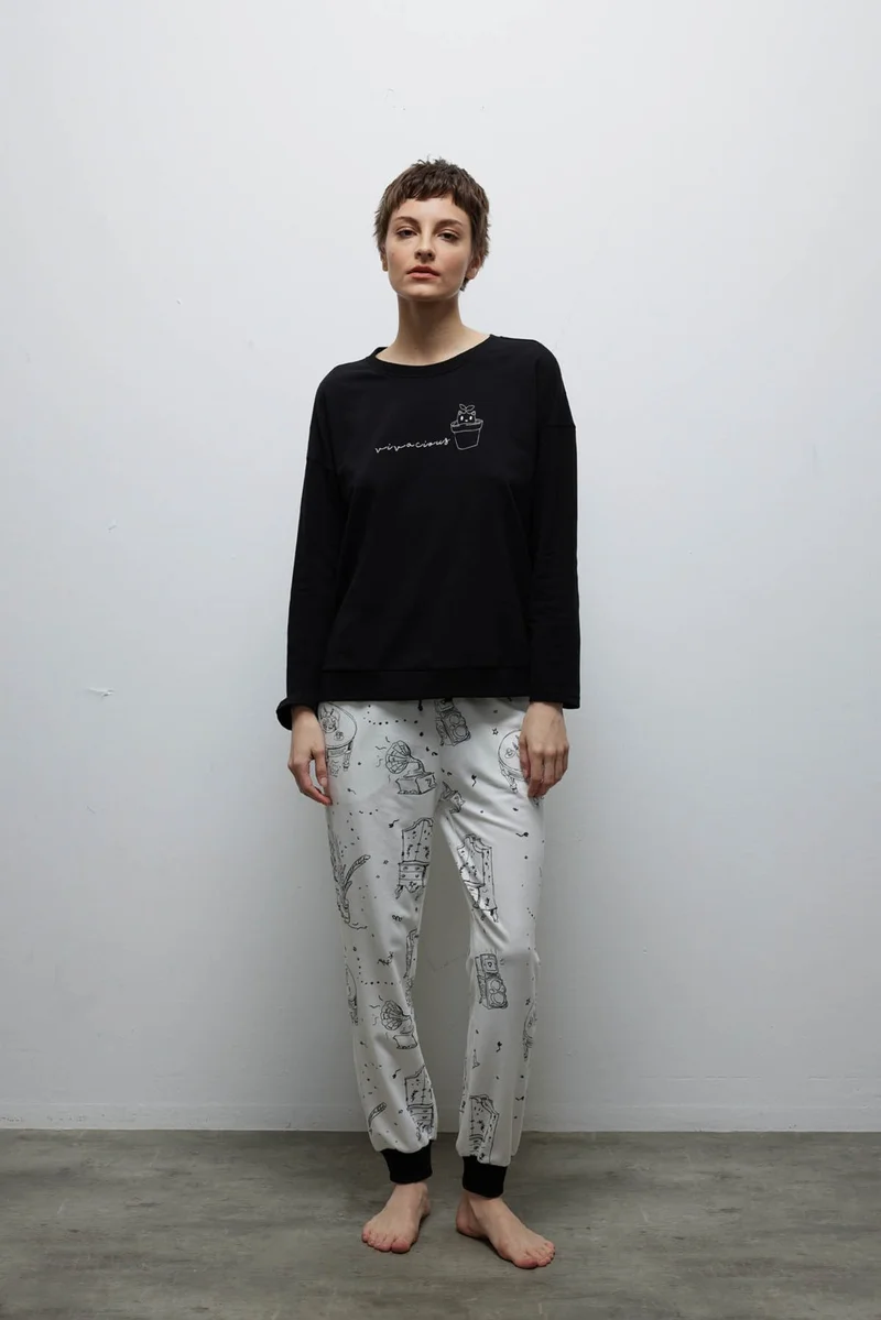Hays Women's Cotton Long Sleeve Pajama Set