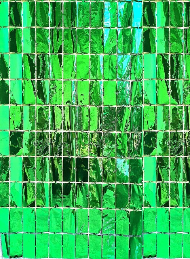 Lazybeee Square Shape Metallic Curtain Foil | Square Fringe Curtain for Birthday | Wedding Anniversary | Shimmer Curtains for Party - Image 1