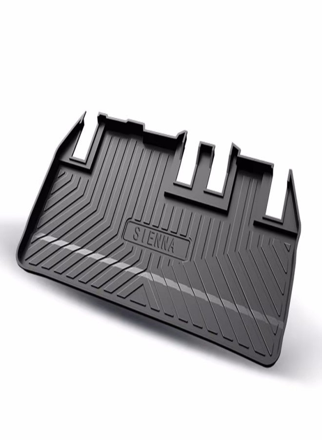 Generic Toyota Sienna Trunk Mat For 2011-2020 Models. Heavy Duty Boot Liner. Black.  - Image 2