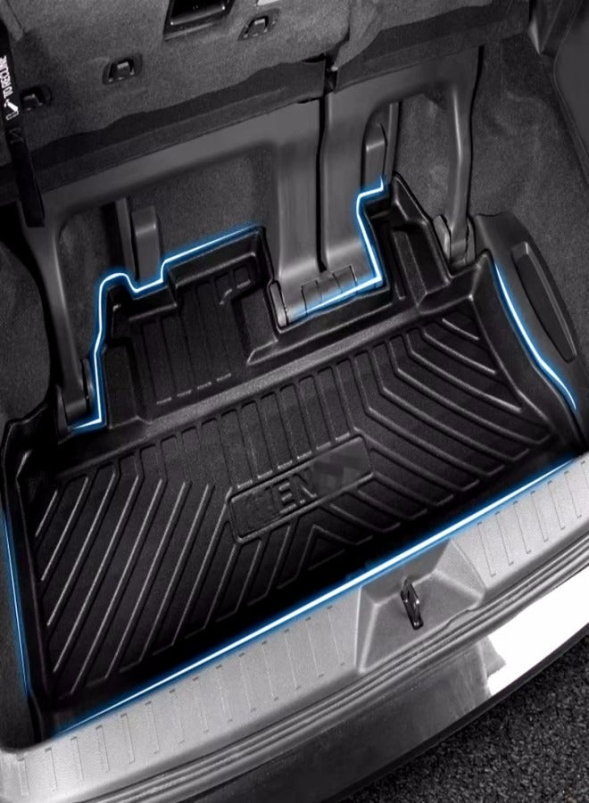 Generic Toyota Sienna Trunk Mat For 2011-2020 Models. Heavy Duty Boot Liner. Black.  - Image 3
