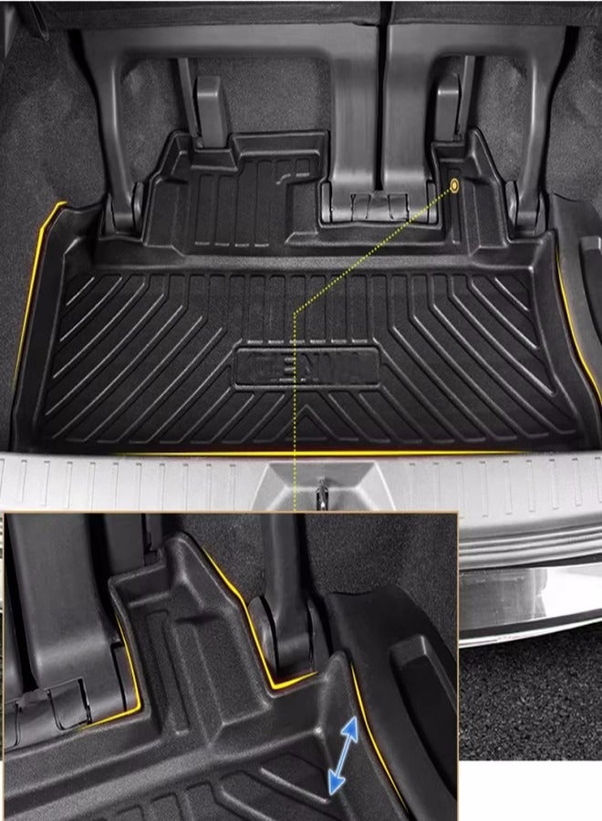 Generic Toyota Sienna Trunk Mat For 2011-2020 Models. Heavy Duty Boot Liner. Black.  - Image 4