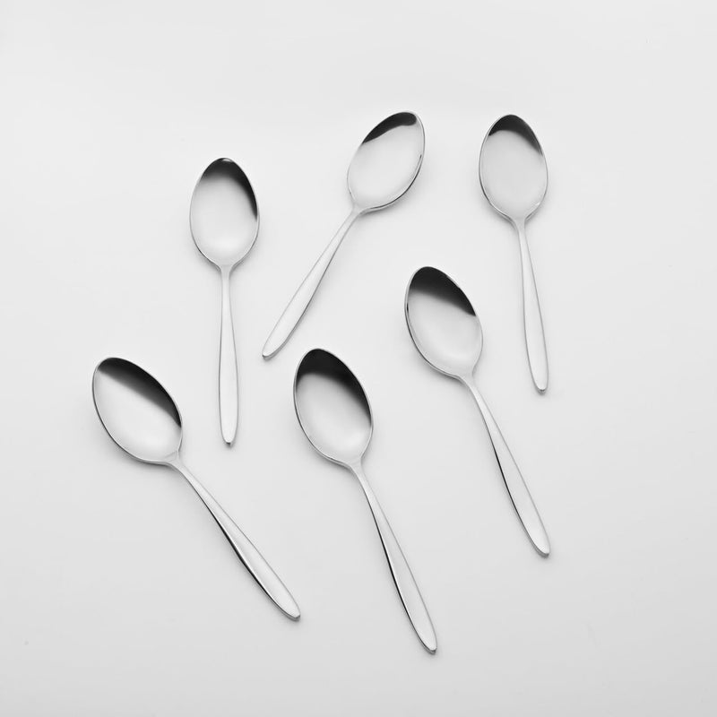 BlackCarrots 304 Grade Stainless Steel Tea Spoons Set of 6 FoodGrade Steel for Home Kitchen - Image 1